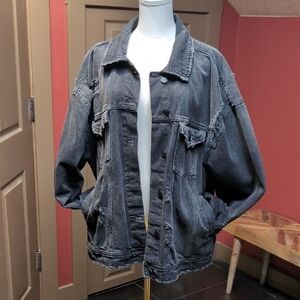 100% Cotton Denim Distressed Jean Jacket